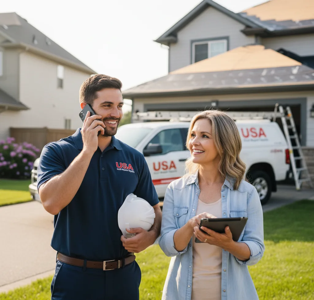 USA Roof Repair Experts customer support in Belmont